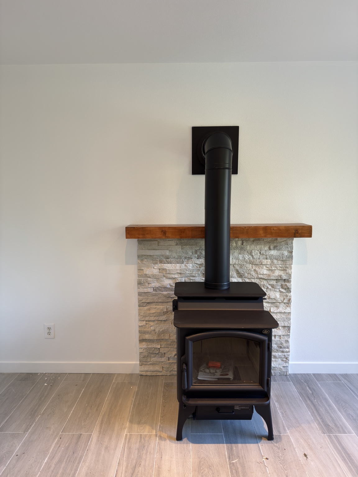 Finished fireplace project
