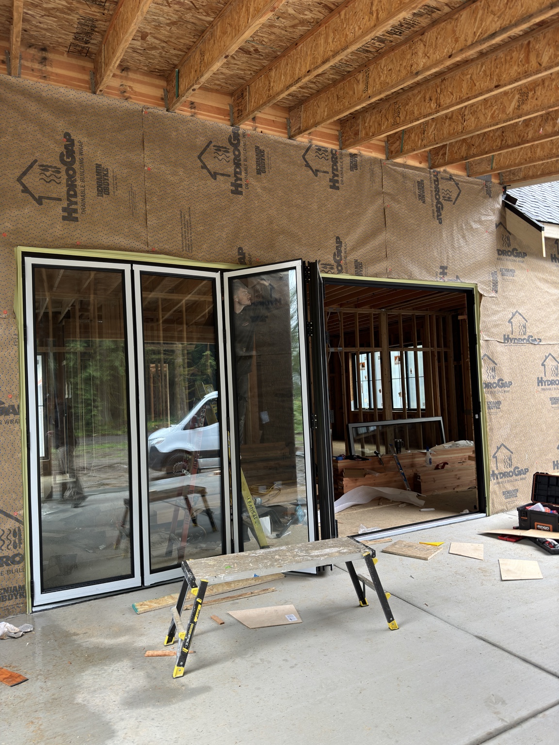 Glass and door installation